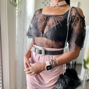 Bling Embellished Belt S/M